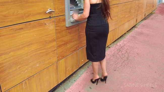 BLACK DOMINA 6INCH MULES AT THE ATM